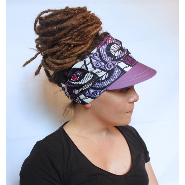 Visors : Hats with brim, without top, Dreadlocks, natural hair, afros