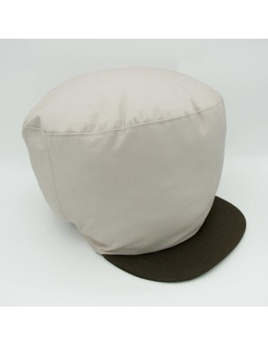 Beige and brown hat for dreadlocks